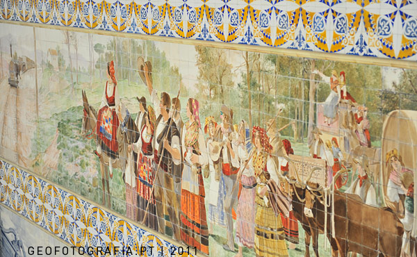 Azulejos, estação porto são bento, portugal